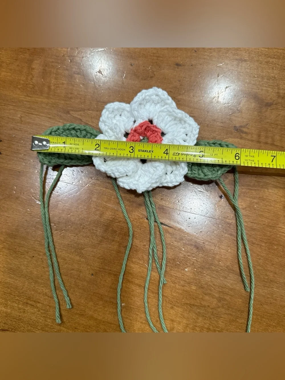 Brand New Hand Crochet Big Flower/leaves Embellishment For Collar L- XL Dogs